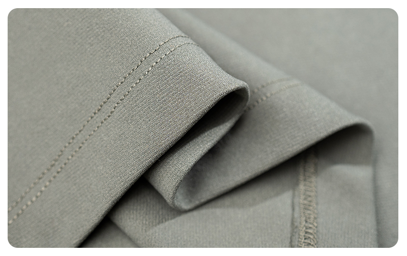 170g high elastic cotton solid color lapel long sleeve KD4-8909