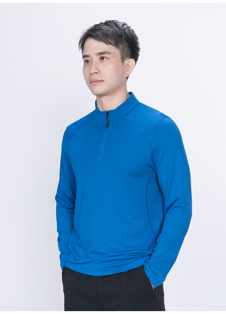 210g4D bay pattern jacquard long sleeve T-shirt KD4-88153