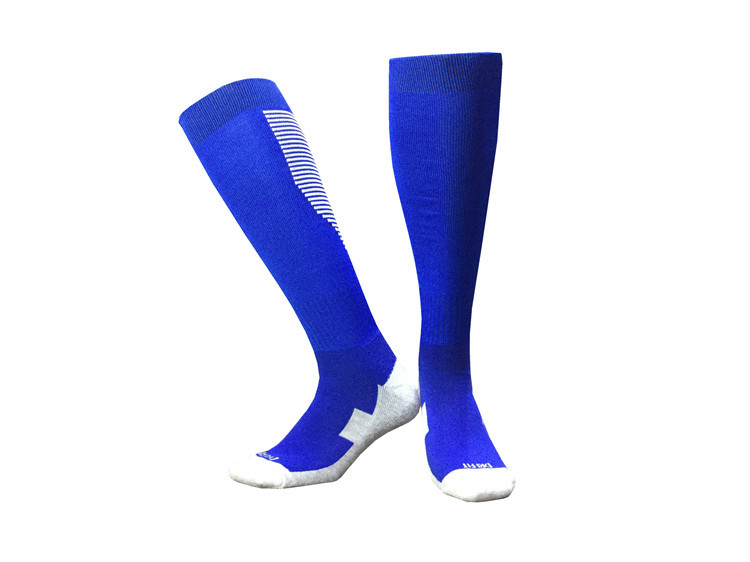 Towel bottom solid color mid-length football socks for adults GY9-CTM012