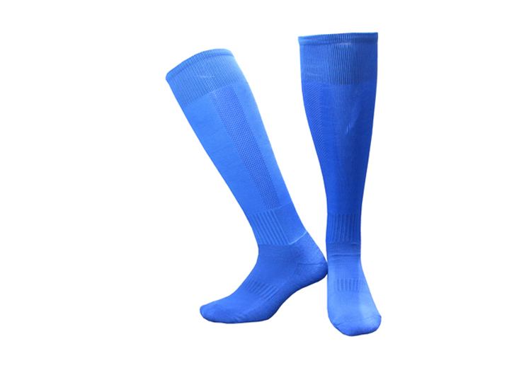 Staple fiber towel bottom solid color children football socks GY9-ETM005