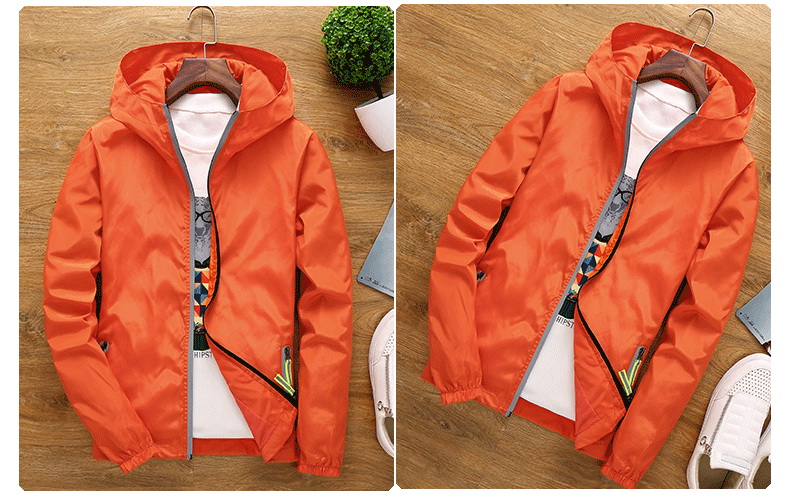 Reflective zipper jacket B17-8811