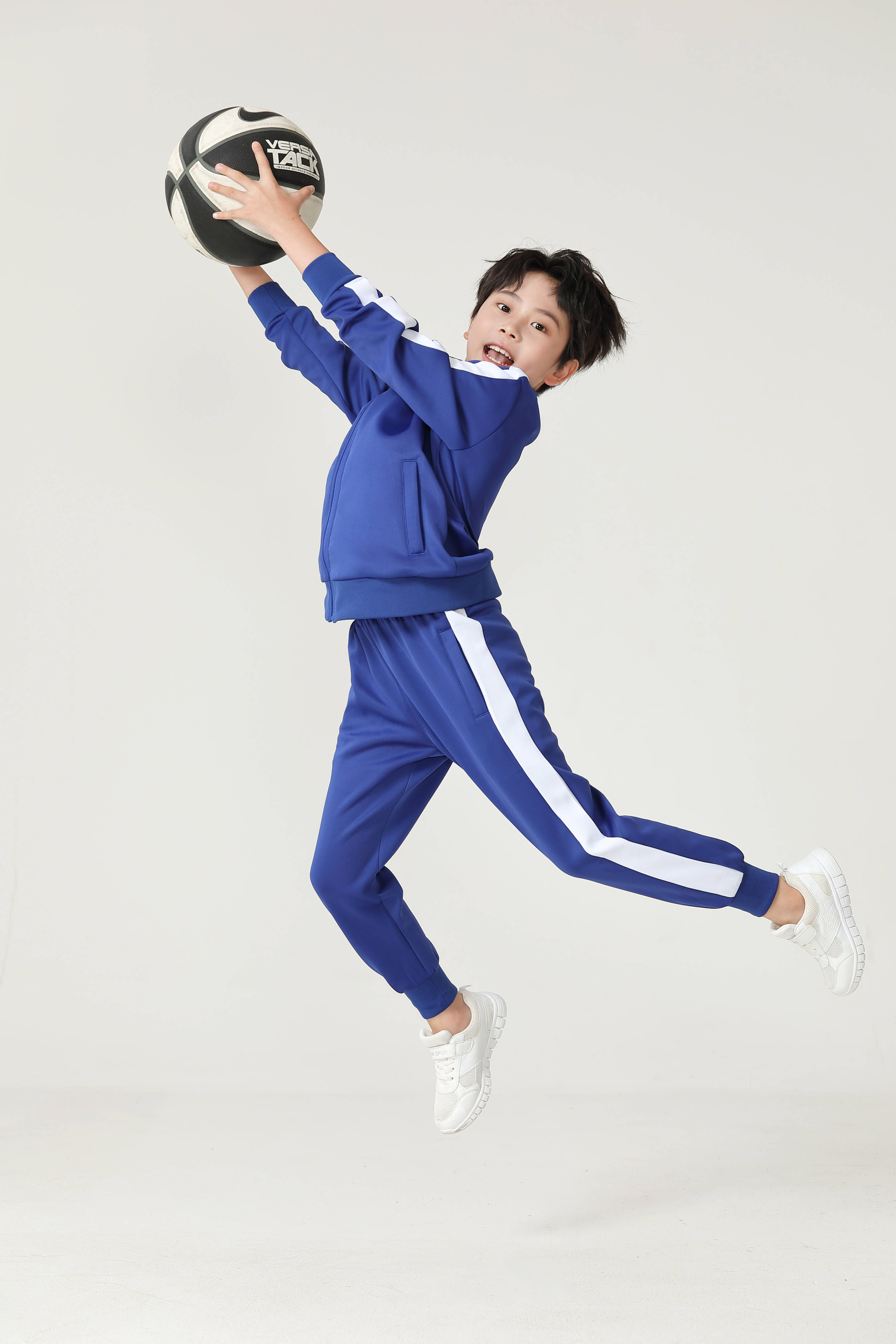 Healthy cloth sports casual stand-up collar side color-blocking children long-sleeved jacket G19-2003 children style