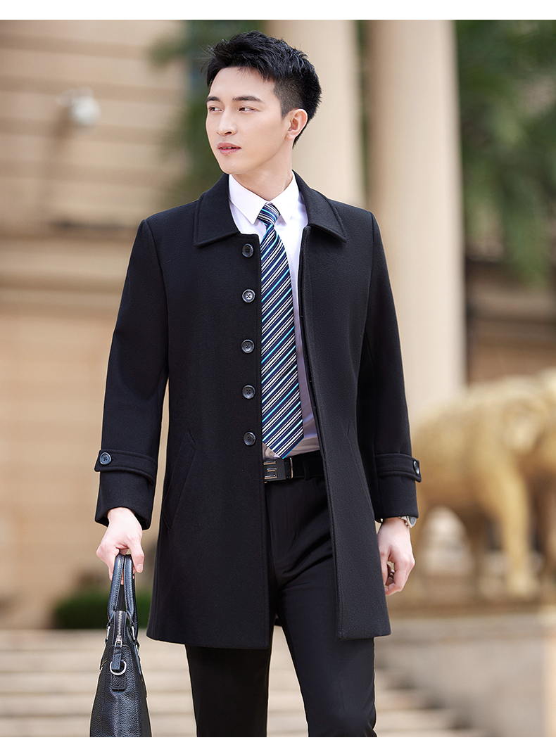 Business mid-length woolen coat for men DY7-1891A