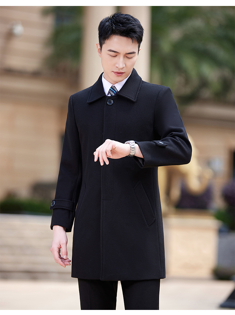 Business mid-length woolen coat for men DY7-1891A