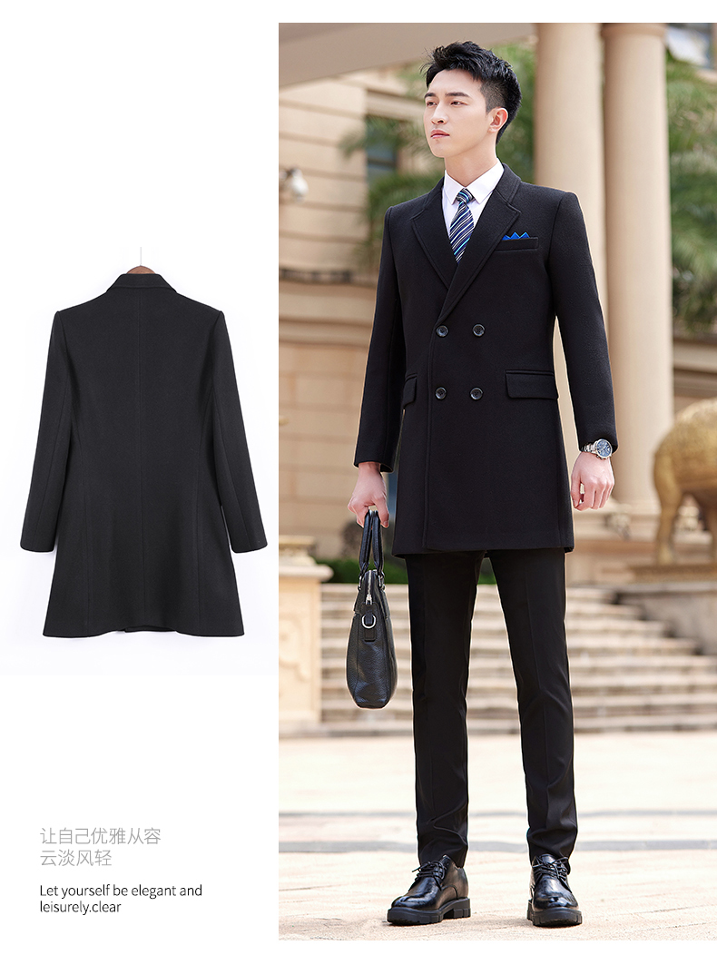 British style business slim woolen coat for men DY7-2333A for men