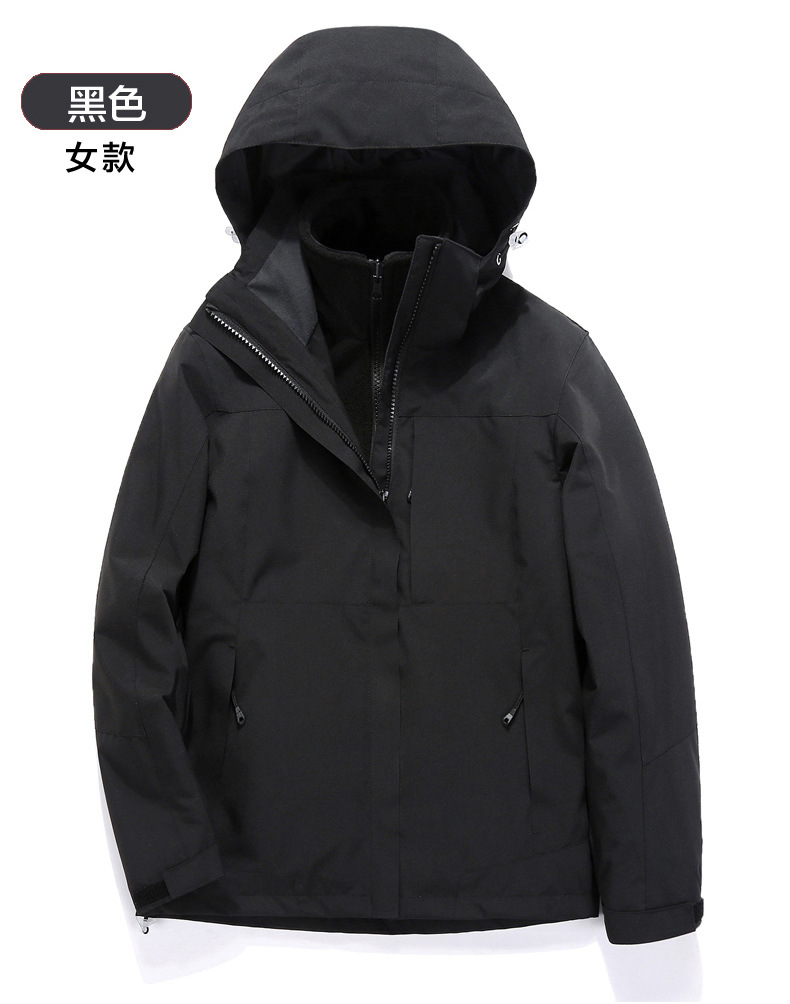 Thickened fleece lining three-in-one jacket T03-C21530 for men