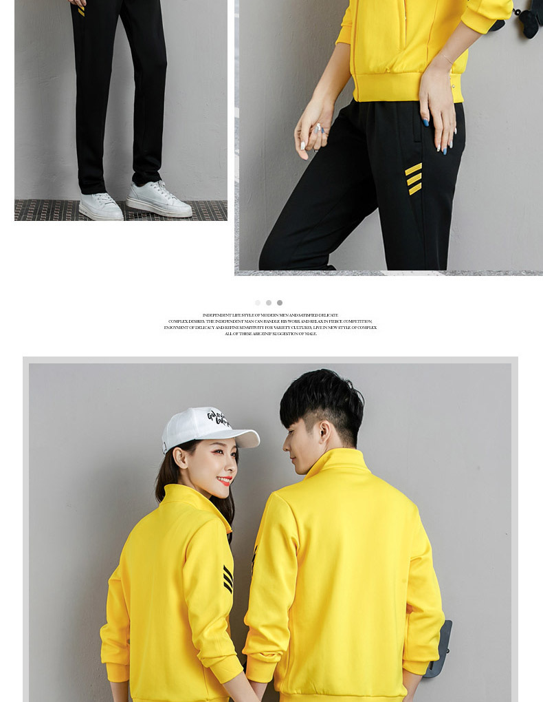 Casual running sports suit two-piece couple model KC3-1901