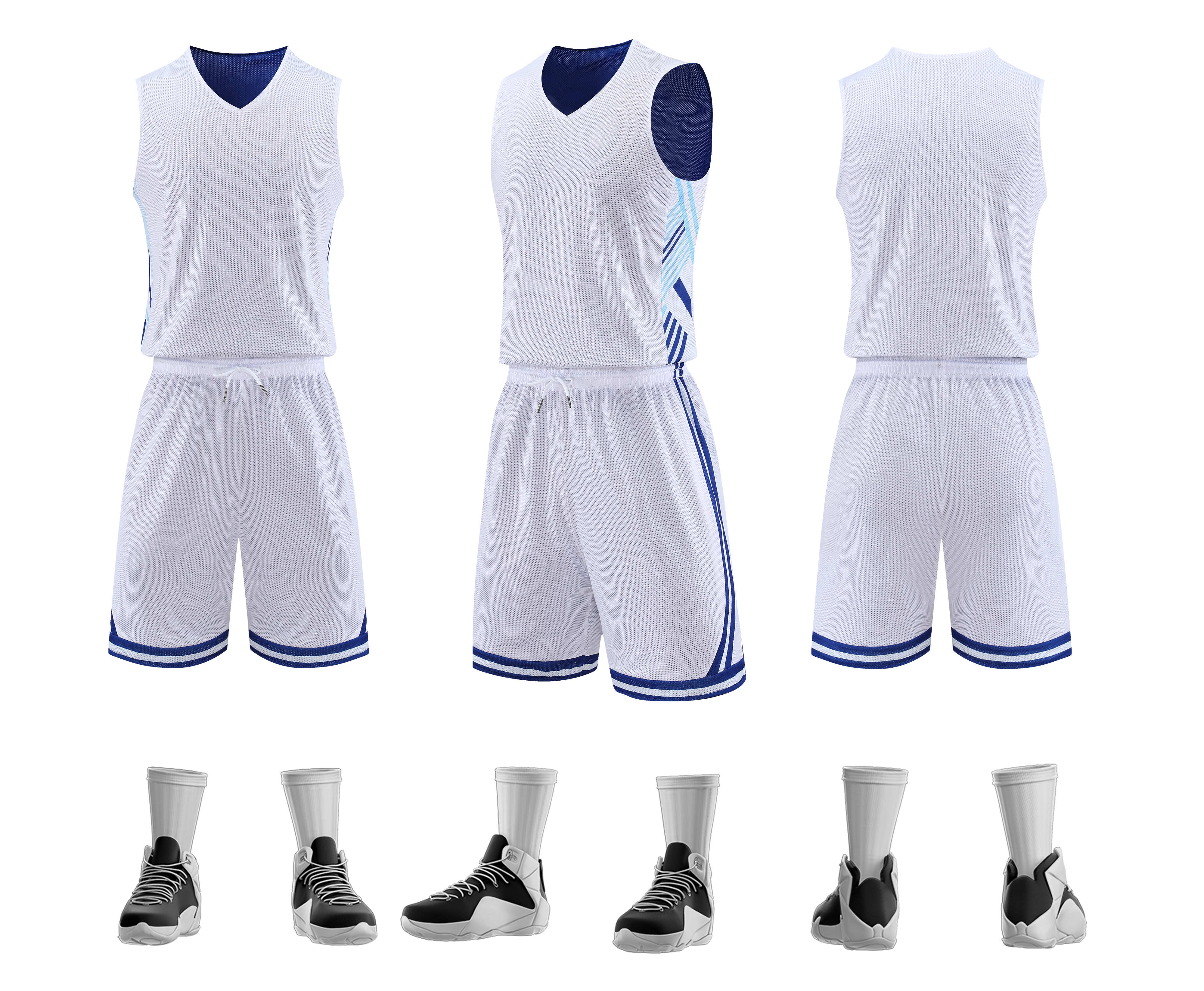 American style breathable casual double-sided vest basketball uniform suit GB9-2026