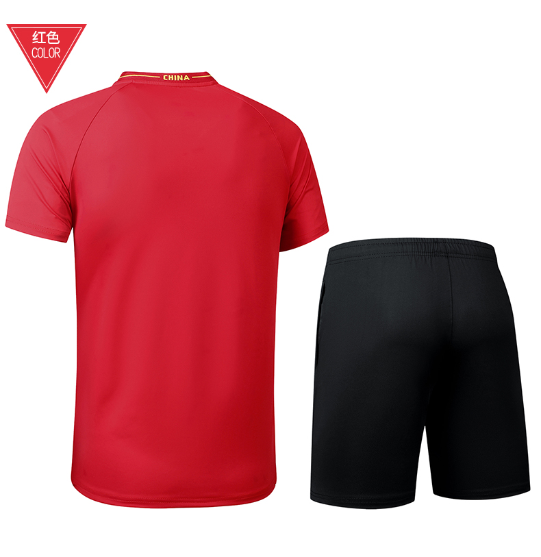 Summer short-sleeved sports round neck T-shirt short set KE4-158