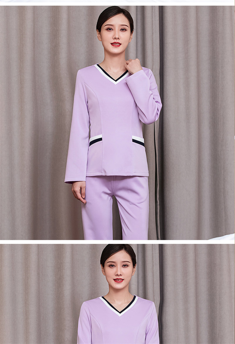 New Chinese style long-sleeved beauty suit H10-24023