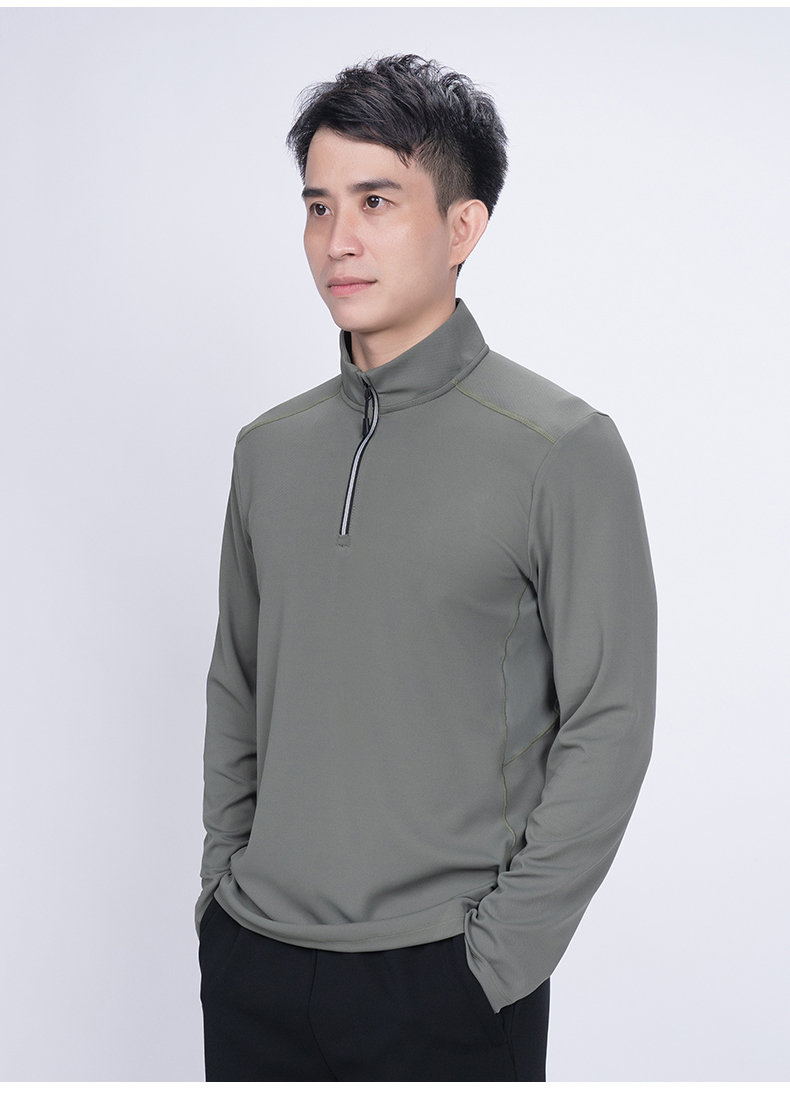 240g Mitong Lajia solid color long-sleeved T-shirt KD4-8886