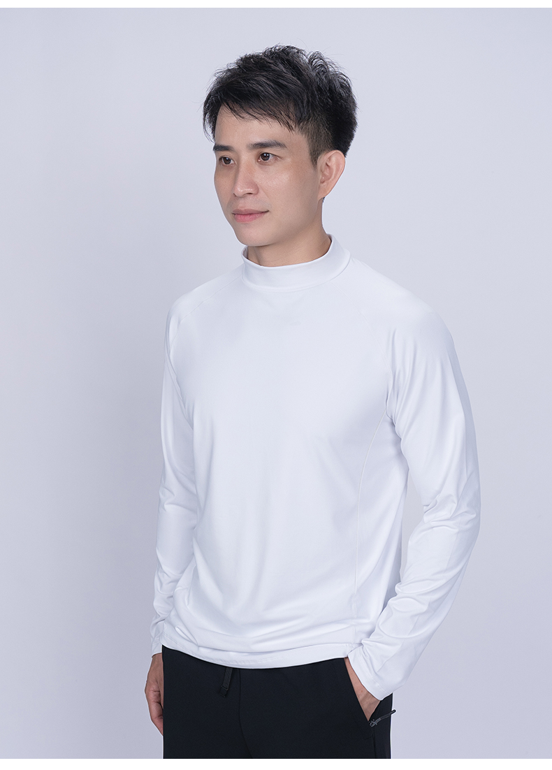 250g Cool Wheat Double Skin Polished Long Sleeve T-shirt KD4-88168