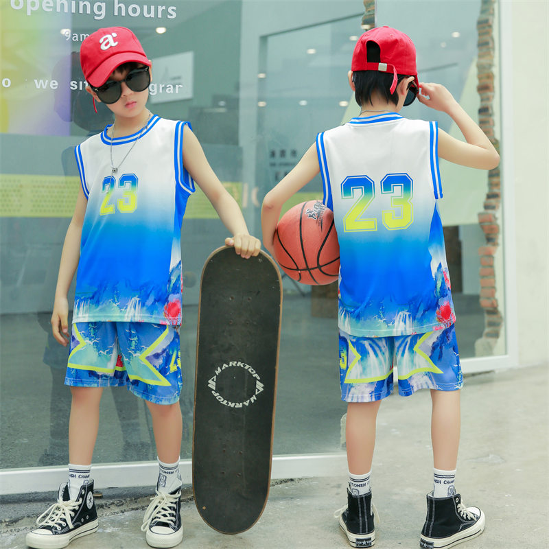 Children sports basketball vest suit GB1-120