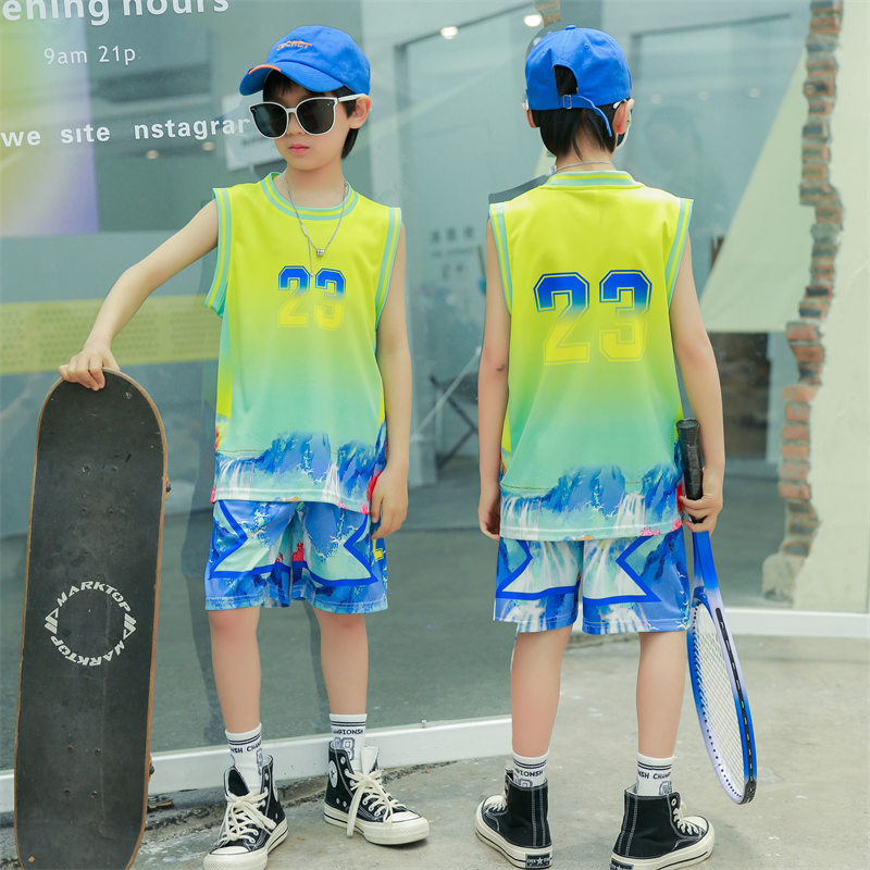 Children sports basketball vest suit GB1-120