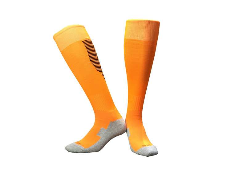 Towel bottom solid color mid-length football socks for adults GY9-CTM012