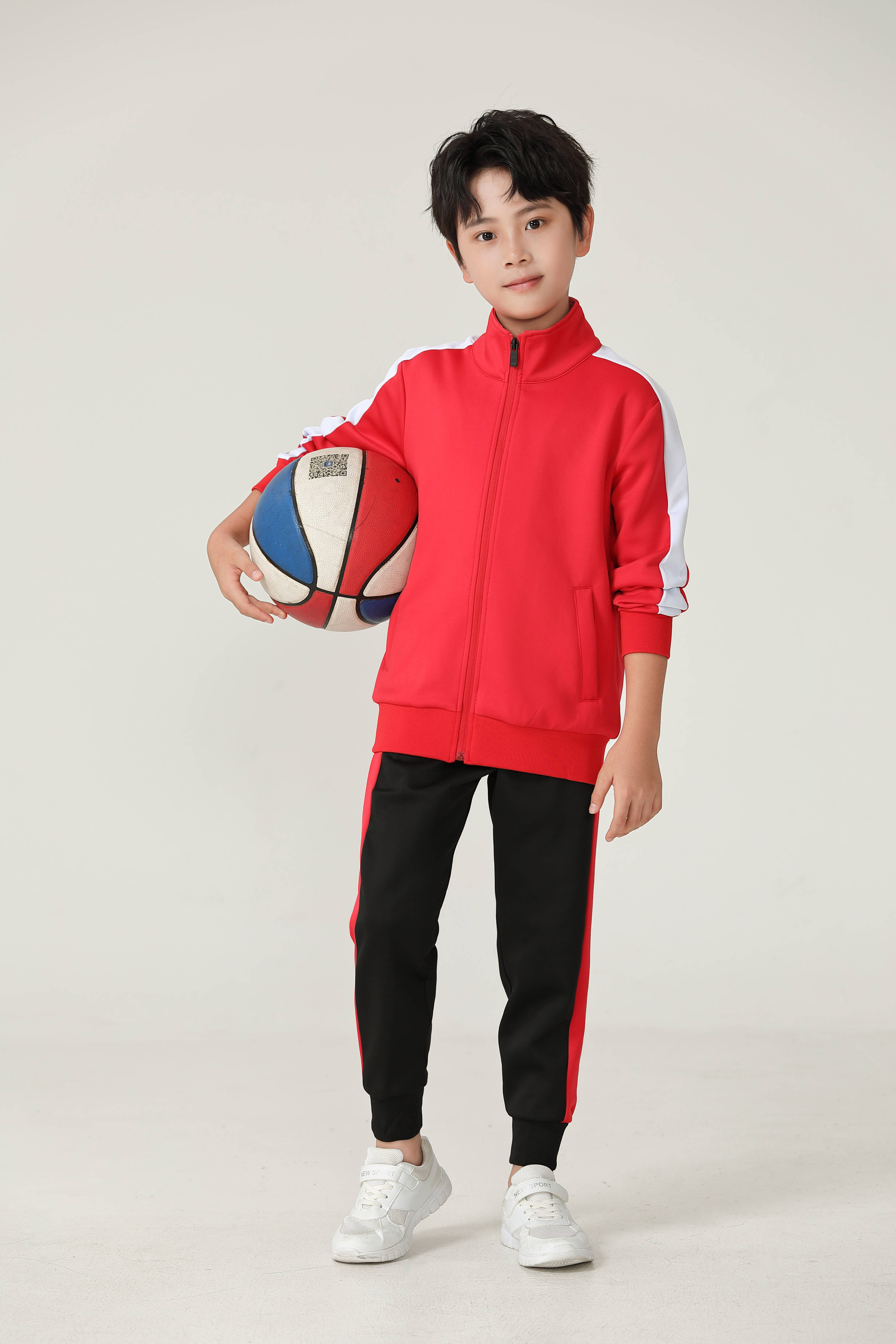 Healthy cloth sports casual stand-up collar side color-blocking children long-sleeved jacket G19-2003 children style