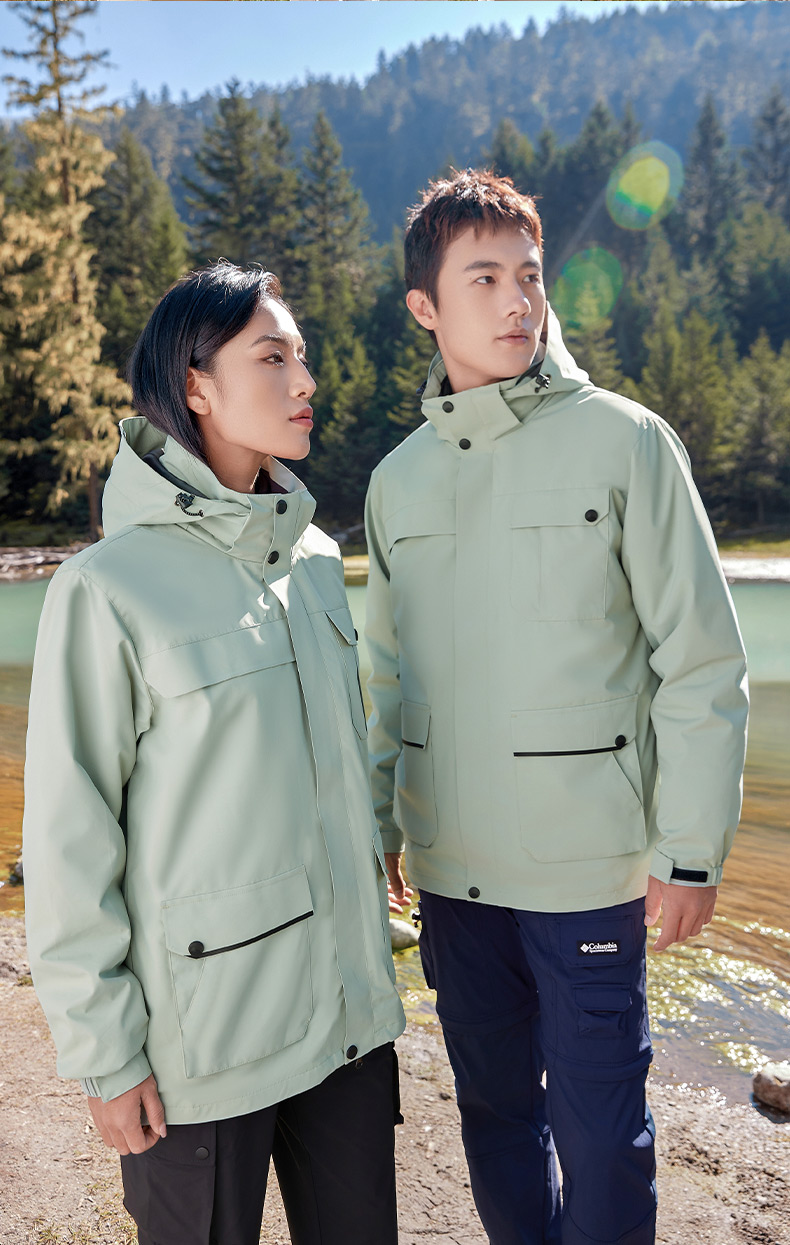 350g thickened composite polar fleece liner detachable warm three-in-one jacket GJ12-8807