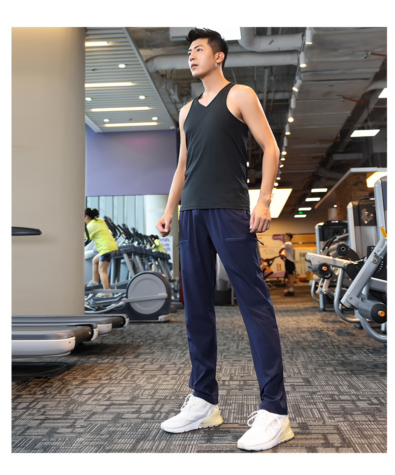 130g nylon four-way stretch breathable sports trousers 176-A2315