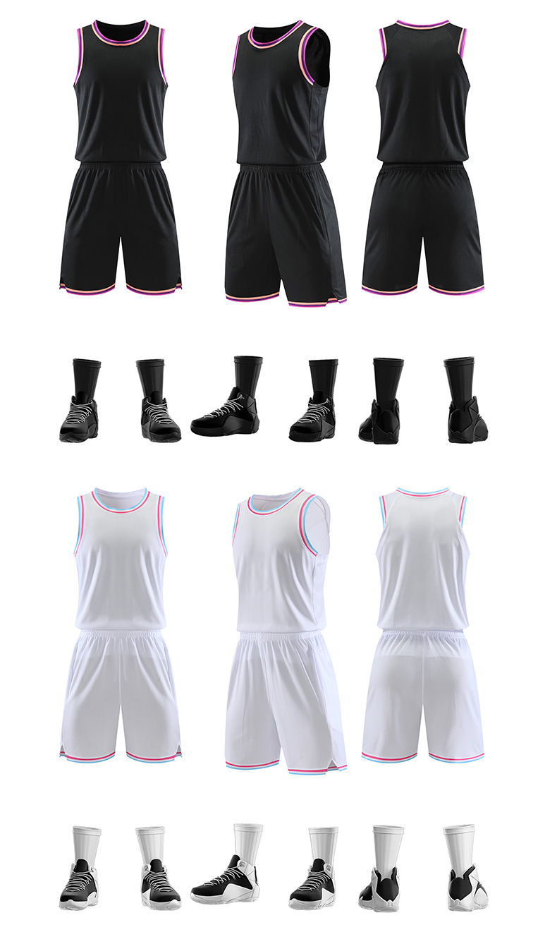 Gradient competition quick-drying basketball uniform suit YA-8613