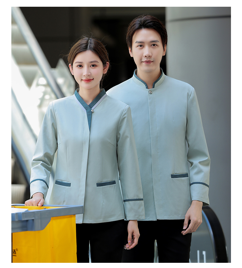 Oblique triangle work clothes cleaning clothes men and women H14-MYC23021-29