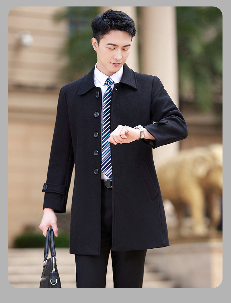 Business mid-length woolen coat for men DY7-1891A