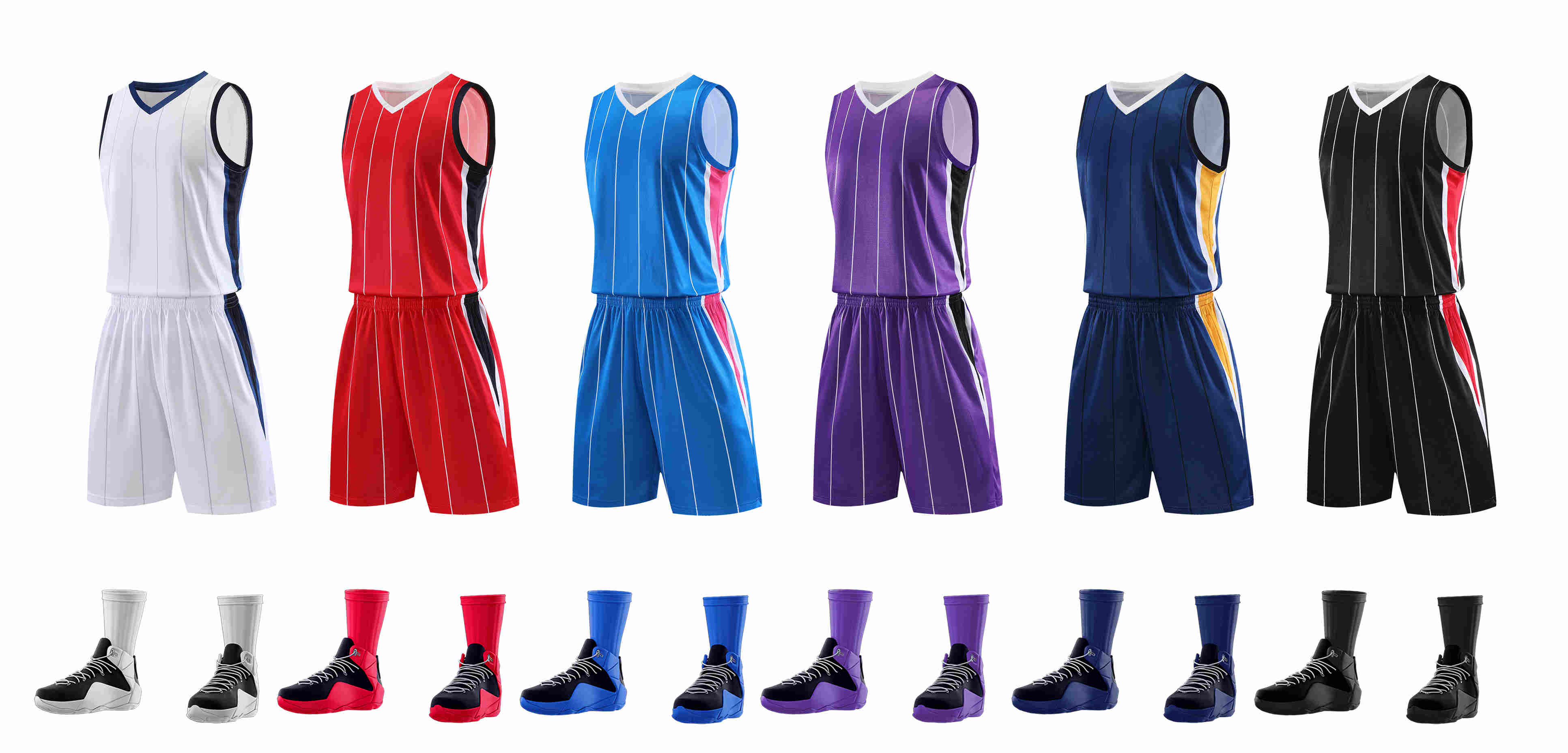 Slightly elastic breathable American basketball uniform suit YA-8621