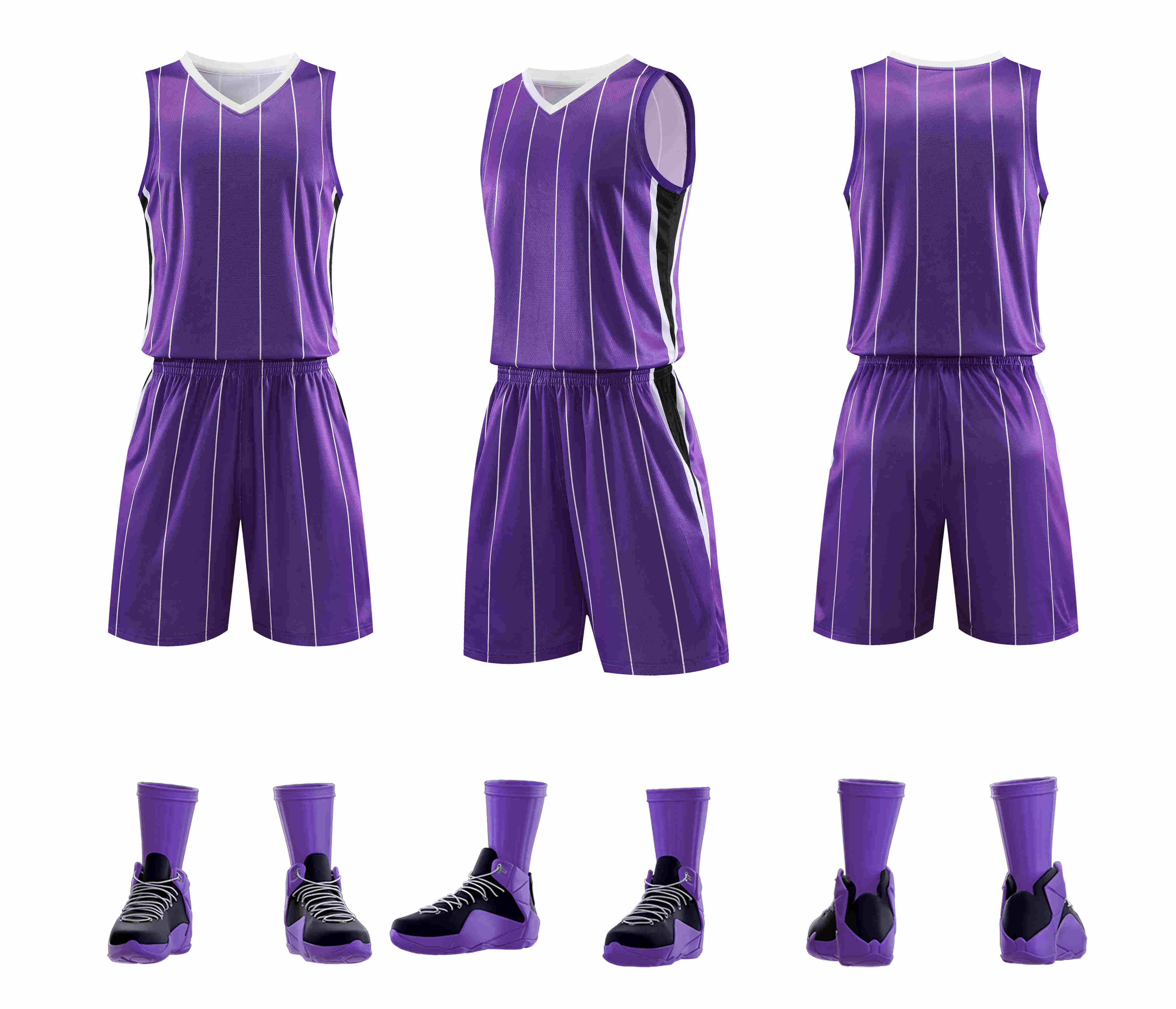 Slightly elastic breathable American basketball uniform suit YA-8621