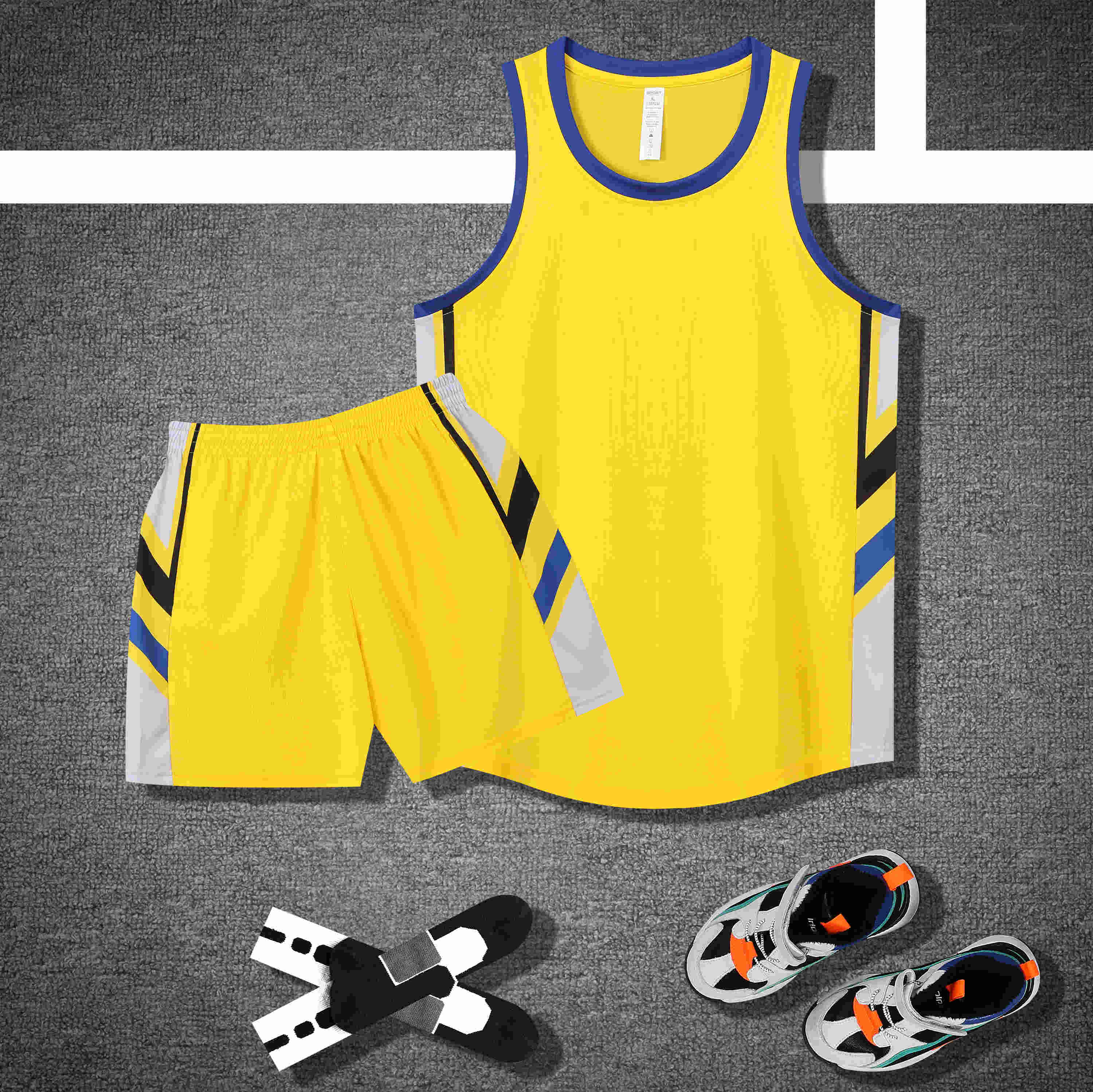 American style color matching basketball uniform suit GB12-227