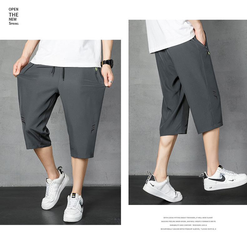 Ice silk men cropped trousers KY-9133