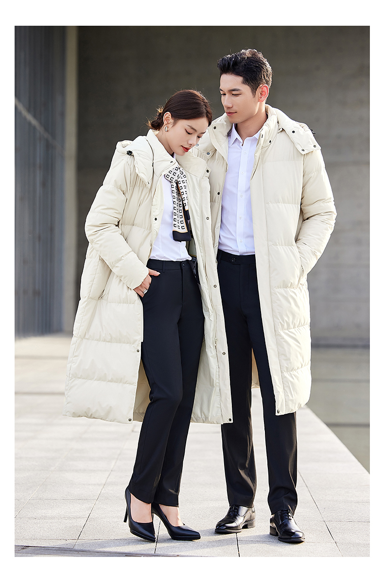 Men and women long thick down jacket DJ1-88015