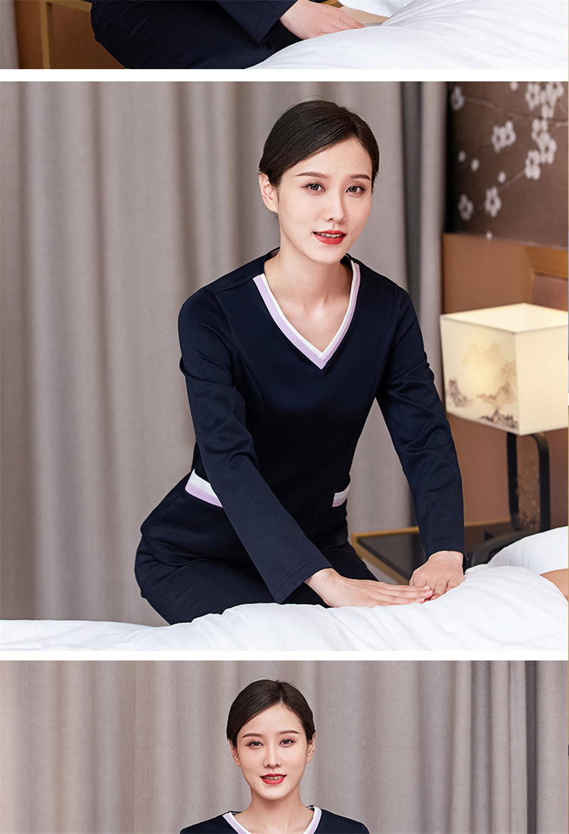 New Chinese style long-sleeved beauty suit H10-24023