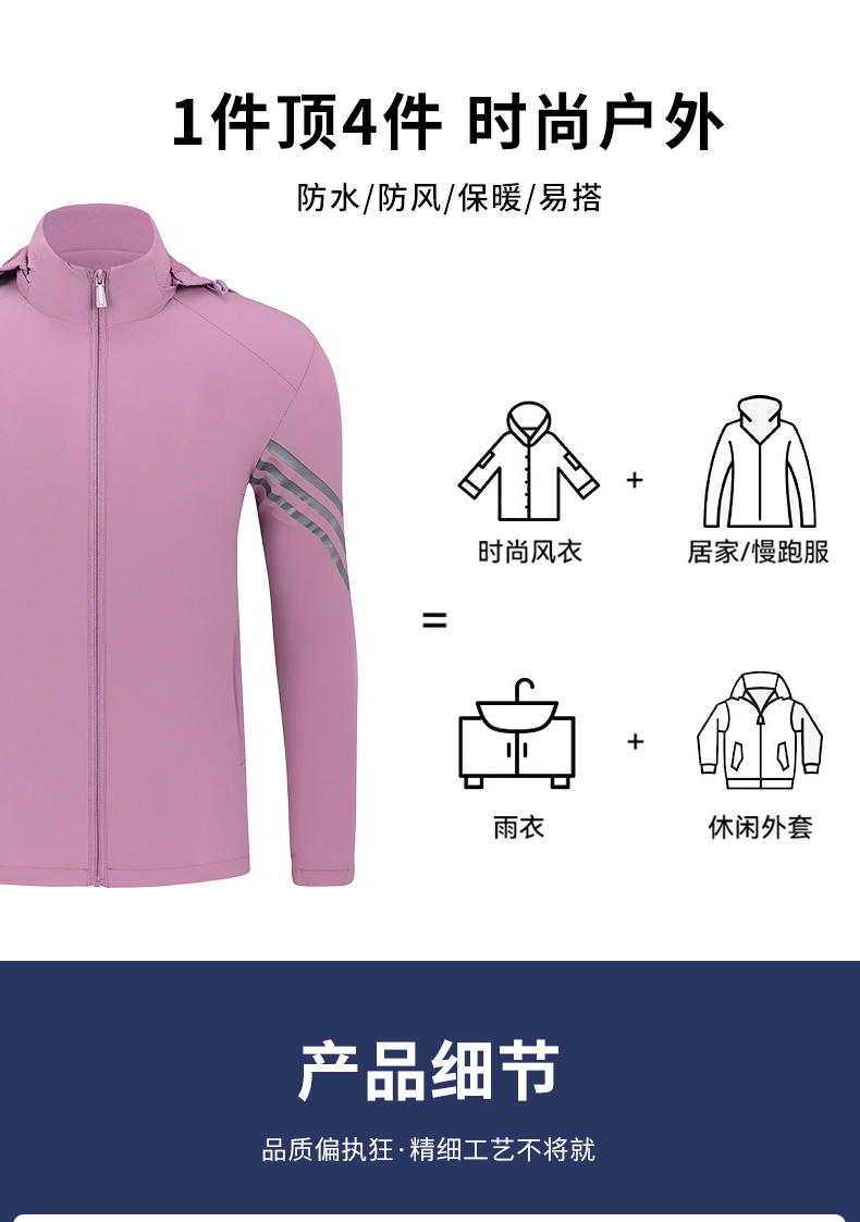 480g spring and autumn super breathable three-edge thin single-layer jacket GJ2-1355