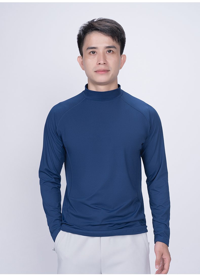 250g Cool Wheat Double Skin Polished Long Sleeve T-shirt KD4-88168