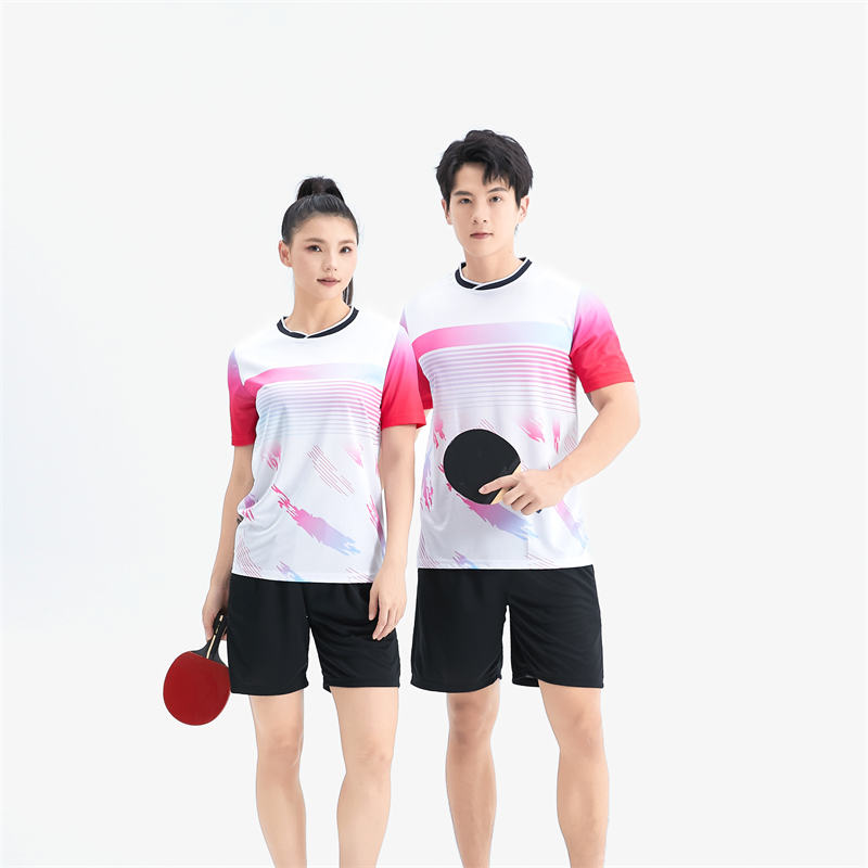 V-neck short-sleeved T-shirt sports training suit GB4-2004