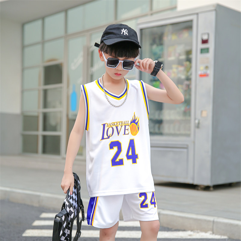 Children sports basketball vest suit GB1-035