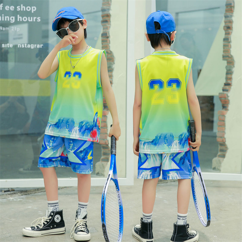 Children sports basketball vest suit GB1-120