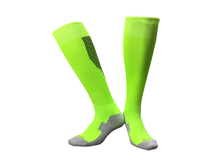 Towel bottom solid color mid-length football socks for adults GY9-CTM012