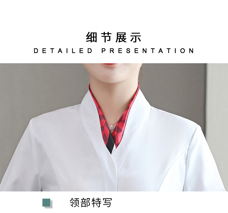 Stewardess professional slim temperament commuter shirt DL1-6108 long-sleeved shirt female (including scarf)