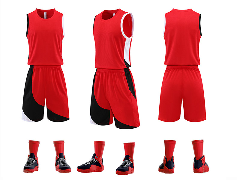 Comfortable breathable sports training suit basketball suit set 57-8951