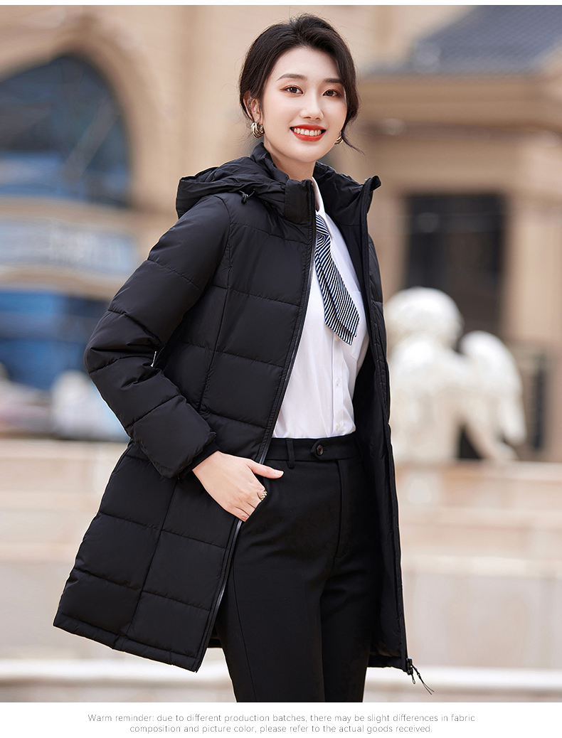 Business thick down jacket mid-length women model DY7-252 women model