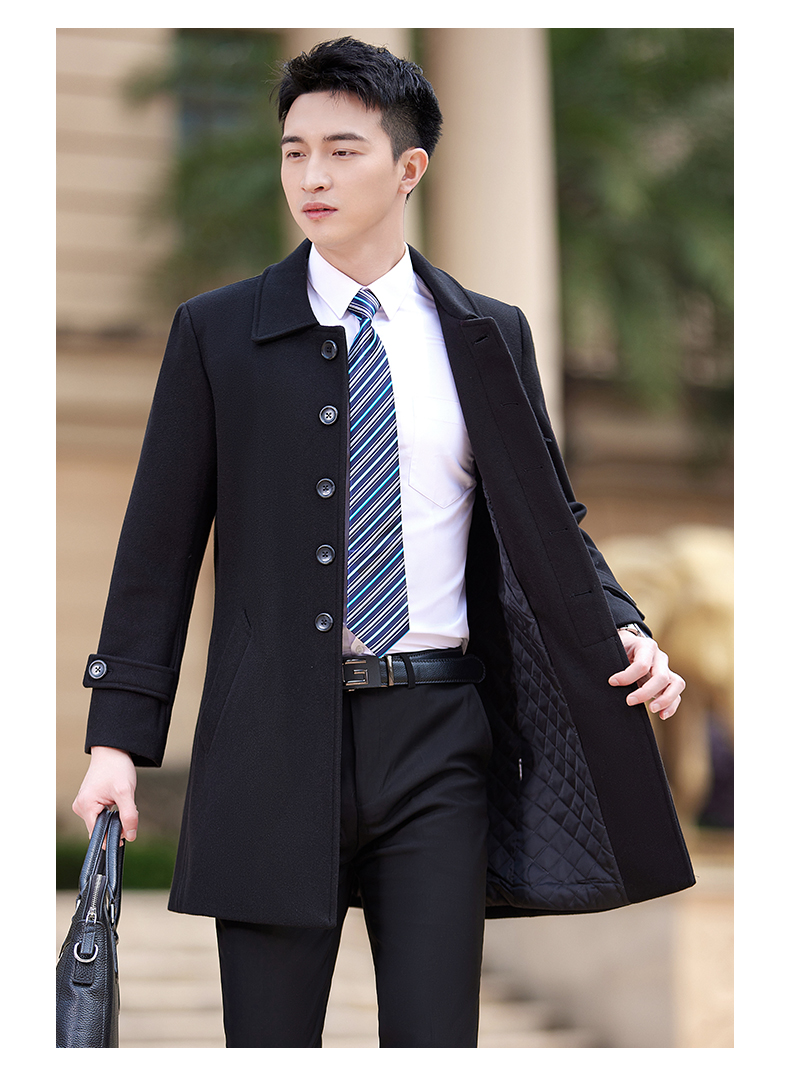 Business mid-length woolen coat for men DY7-1891A