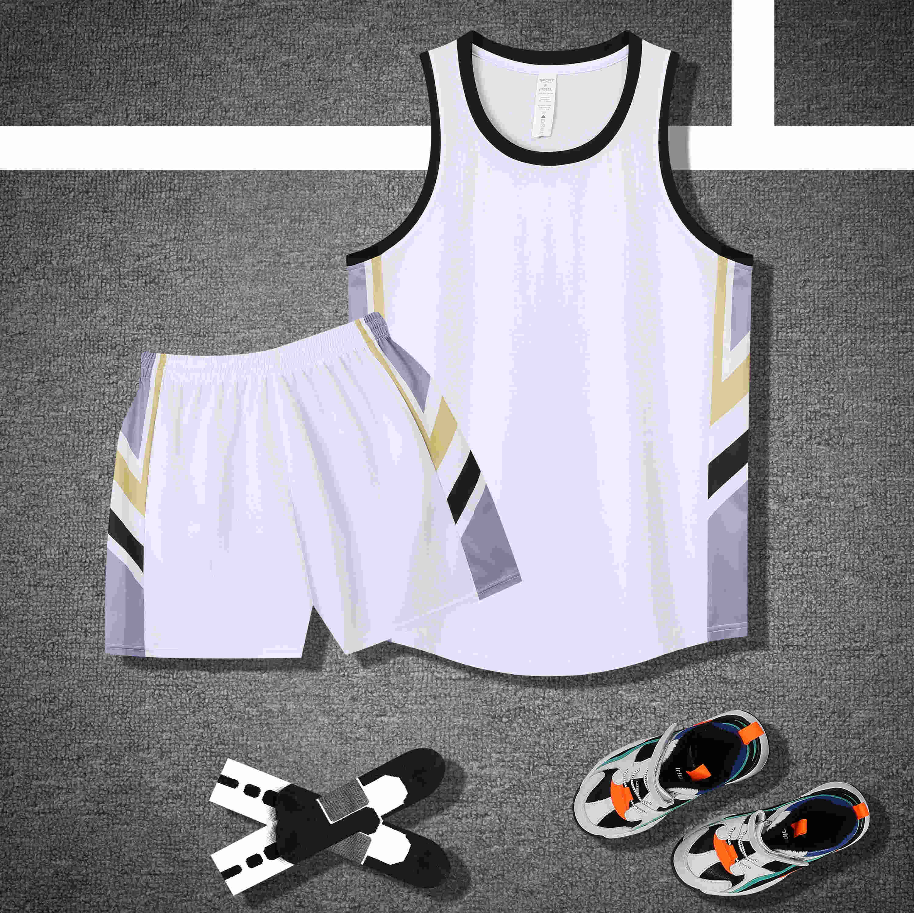 American style color matching basketball uniform suit GB12-227