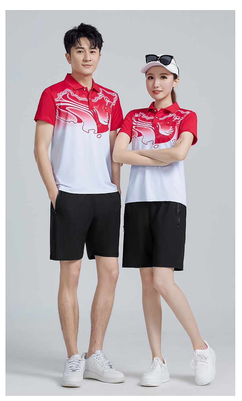 Comfortable and breathable couple sportswear shorts set KC3-555