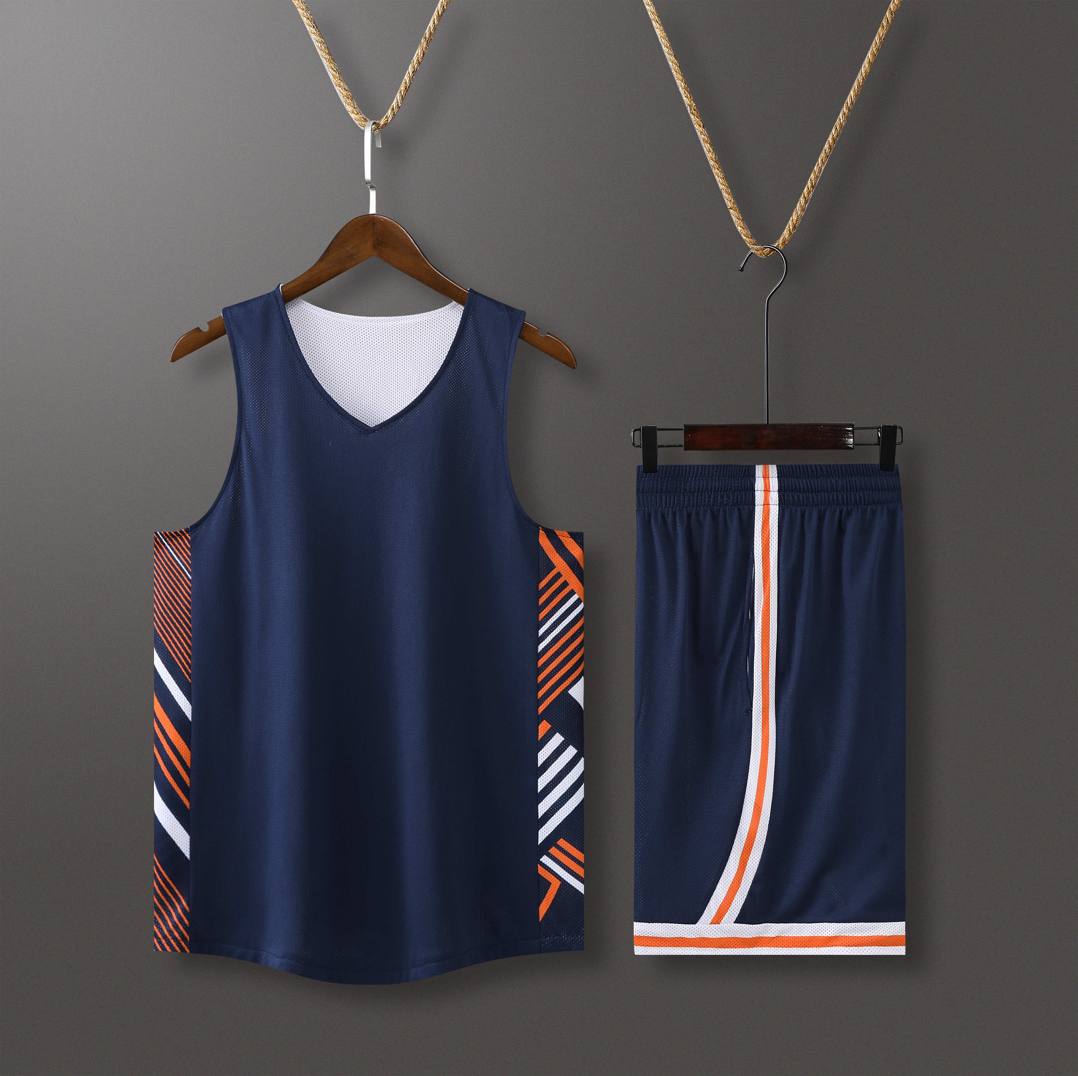 American style breathable casual double-sided vest basketball uniform suit GB9-2026