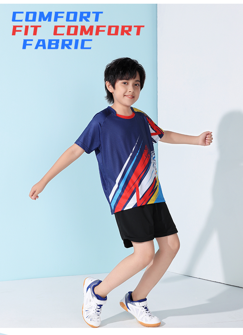 Quick-drying sportswear short-sleeved top for girls/children GB7-360