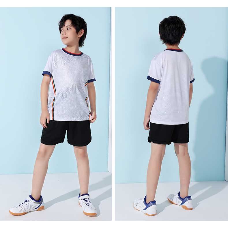 Parent-child quick-drying cool sports soldier feather short-sleeved top men GB7-263