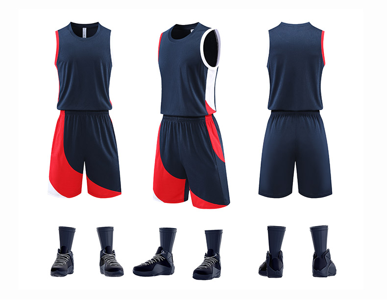 Comfortable breathable sports training suit basketball suit set 57-8951