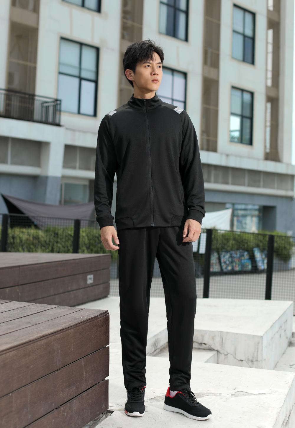 Polyester solid color sports fitness trousers GJ3-6658K