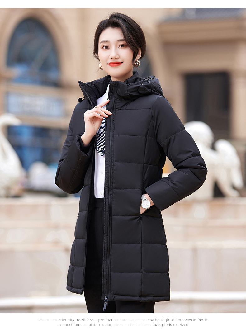 Business thick down jacket mid-length women model DY7-252 women model