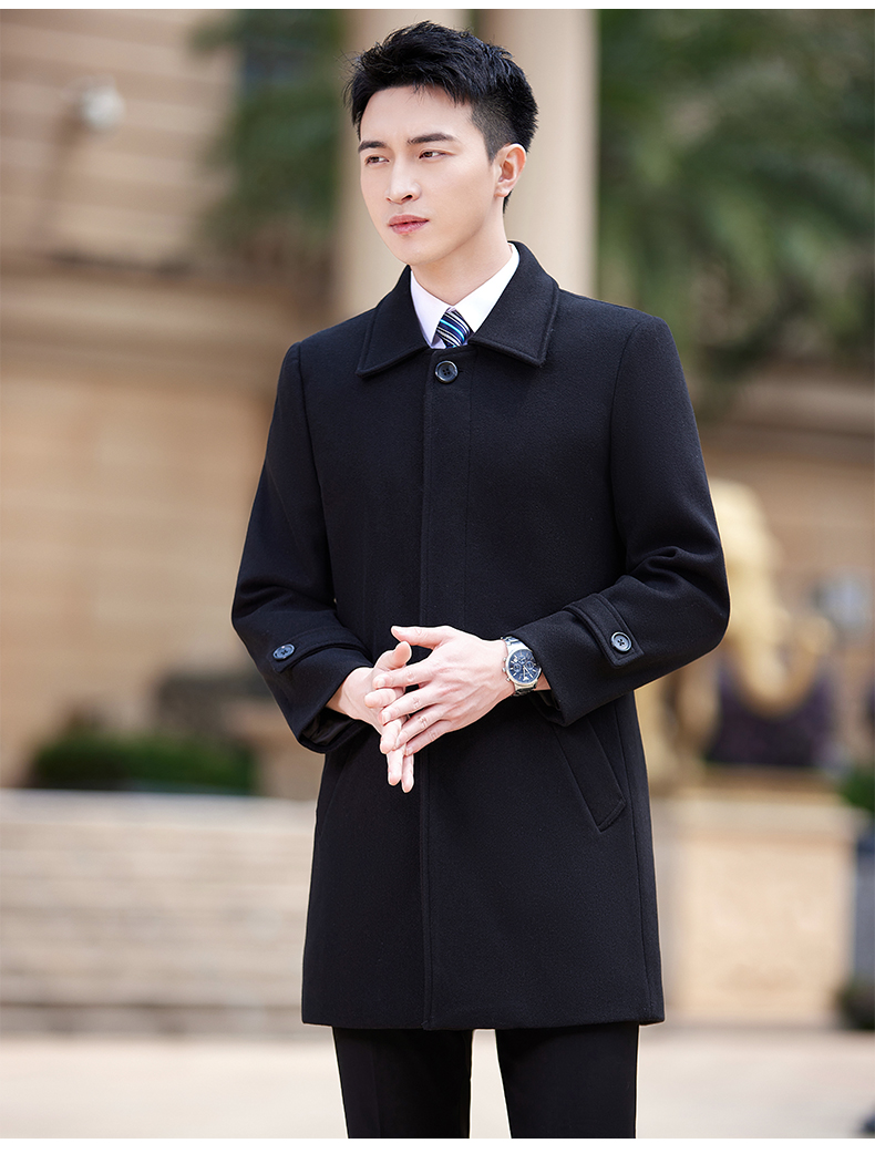 Business mid-length woolen coat for men DY7-1891A